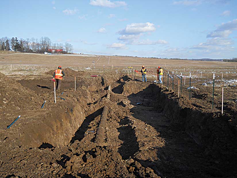Pipeline excavation 